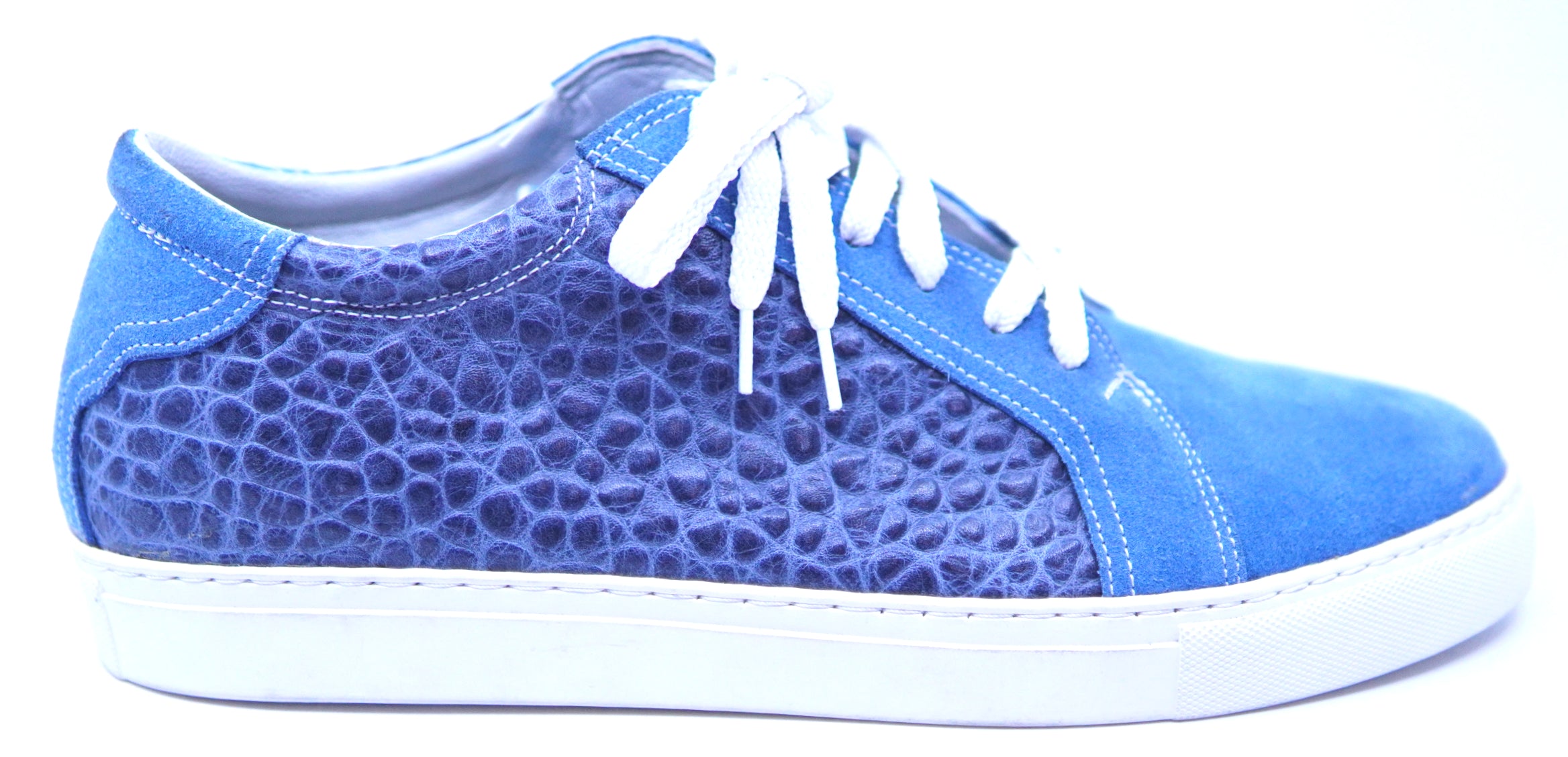 Suede and Buffalo Textured Sneaker image 0