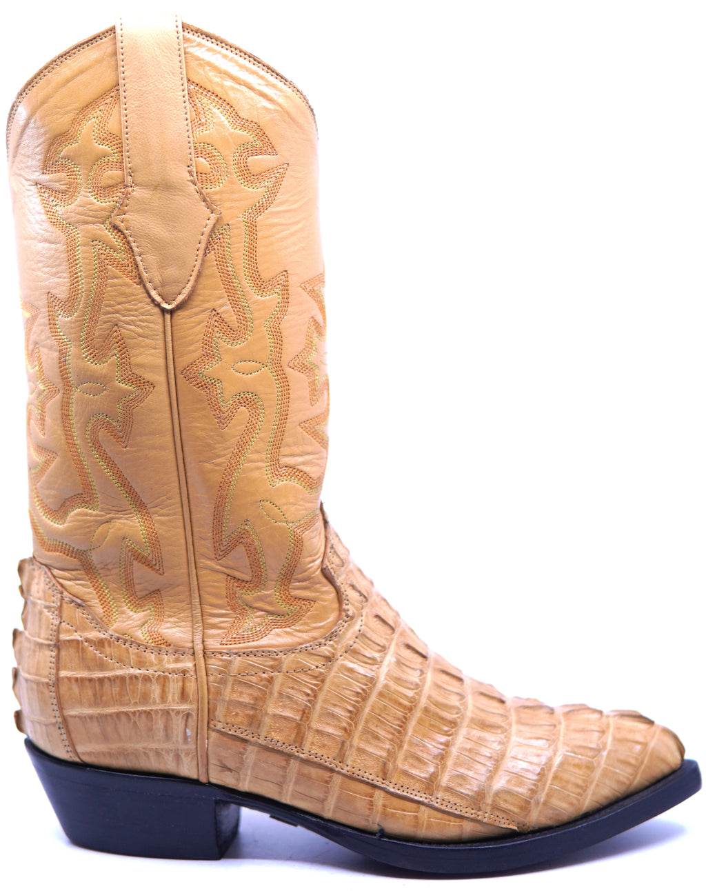 Genuine Caiman Tail Cowboy Boots image 0