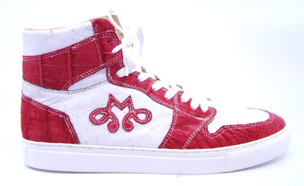 Suede Alligator & Ostrich High Top US Men's 10.5 image 0