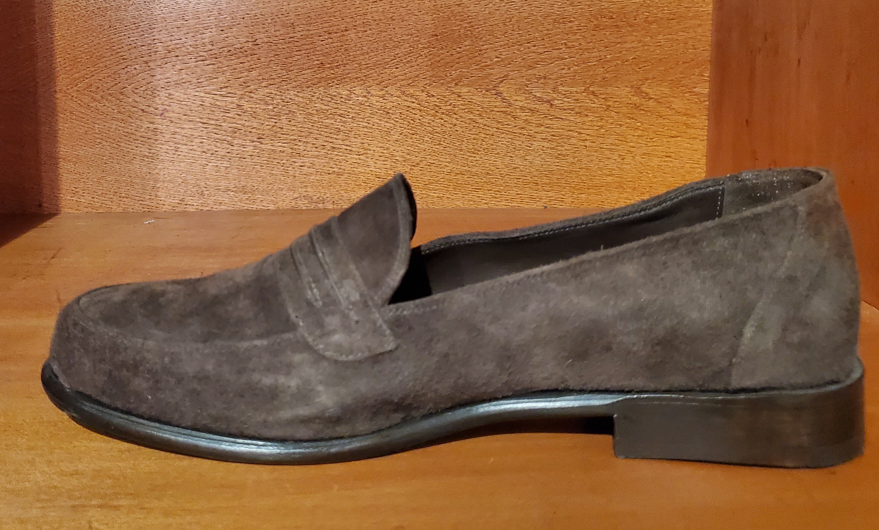 Brown Suede Loafers US Men's 10.5 image 1