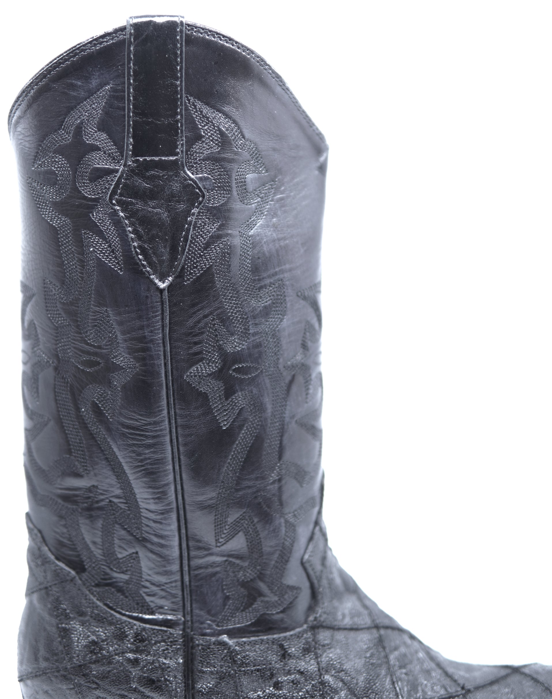 Genuine Frog Textured Leather Cowboy Boots image 5