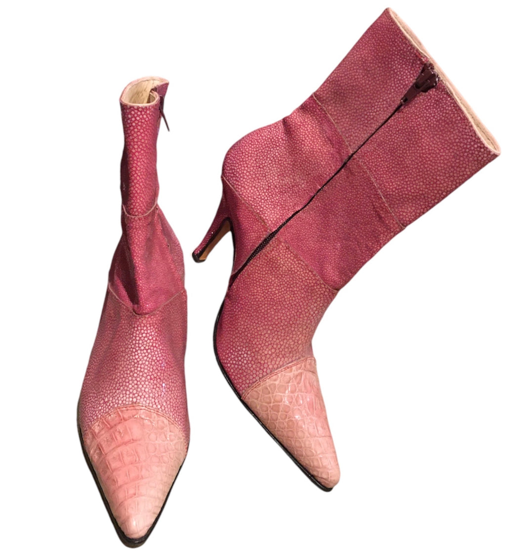 Stingray and Crocodile Cap Toe Botin image 2