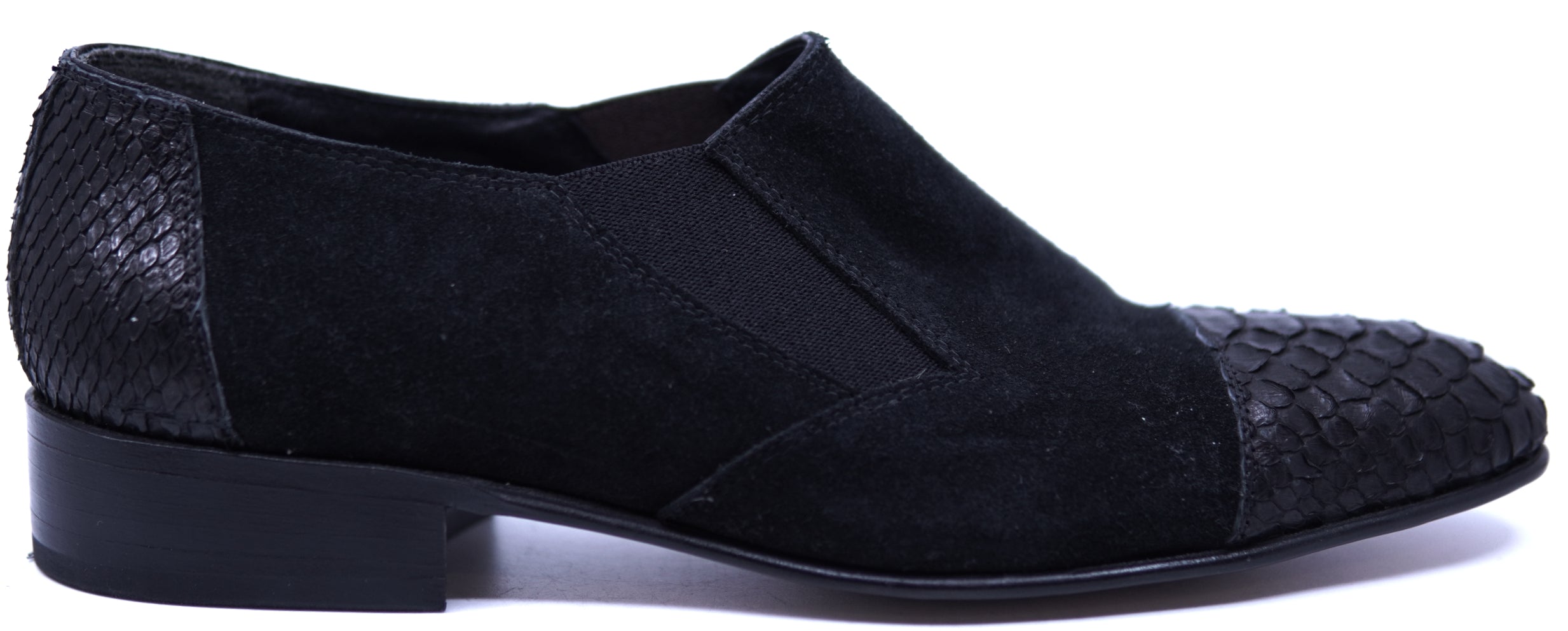 Suede & Snake Loafer image 0