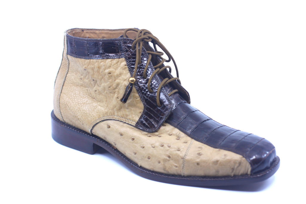 Ostrich and Crocodile Men's Dress Boot US 10.5 image 3