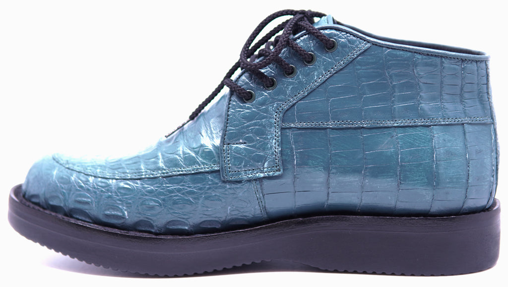 Teal Crocodile Belly 8D 10.5-US Mens image 1